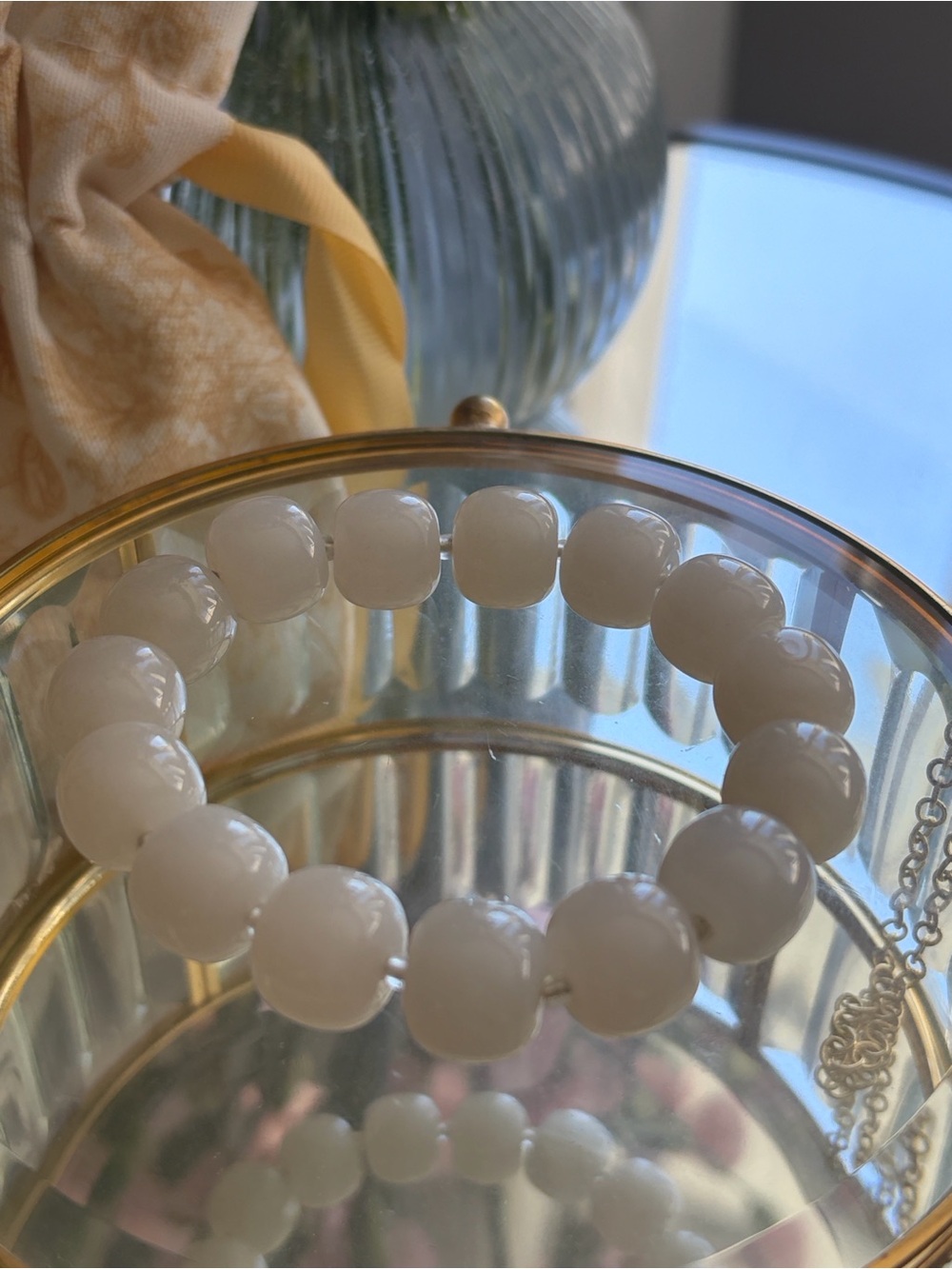 Natural quartz Beaded Stretch Bracelet - Women Jewelry